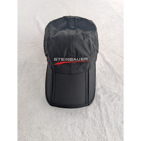 STEINBAUER Engineering Hat Black Strapback Adjustable Baseball Cap VGC - Picture 1 of 9
